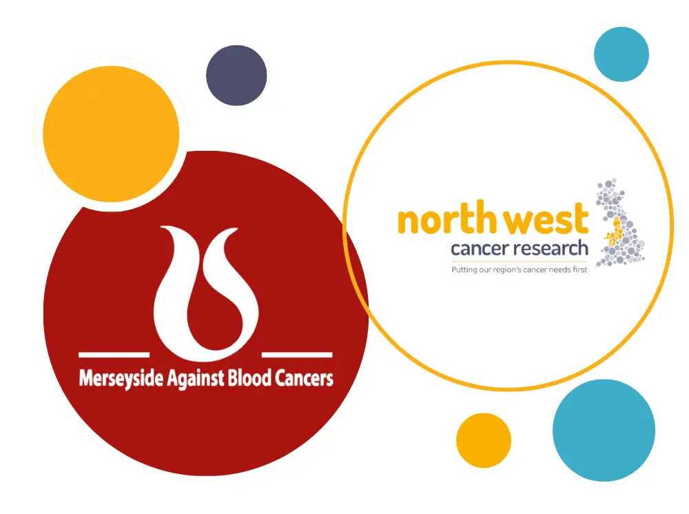 North West Cancer Research and Merseyside Against Blood Cancers logos