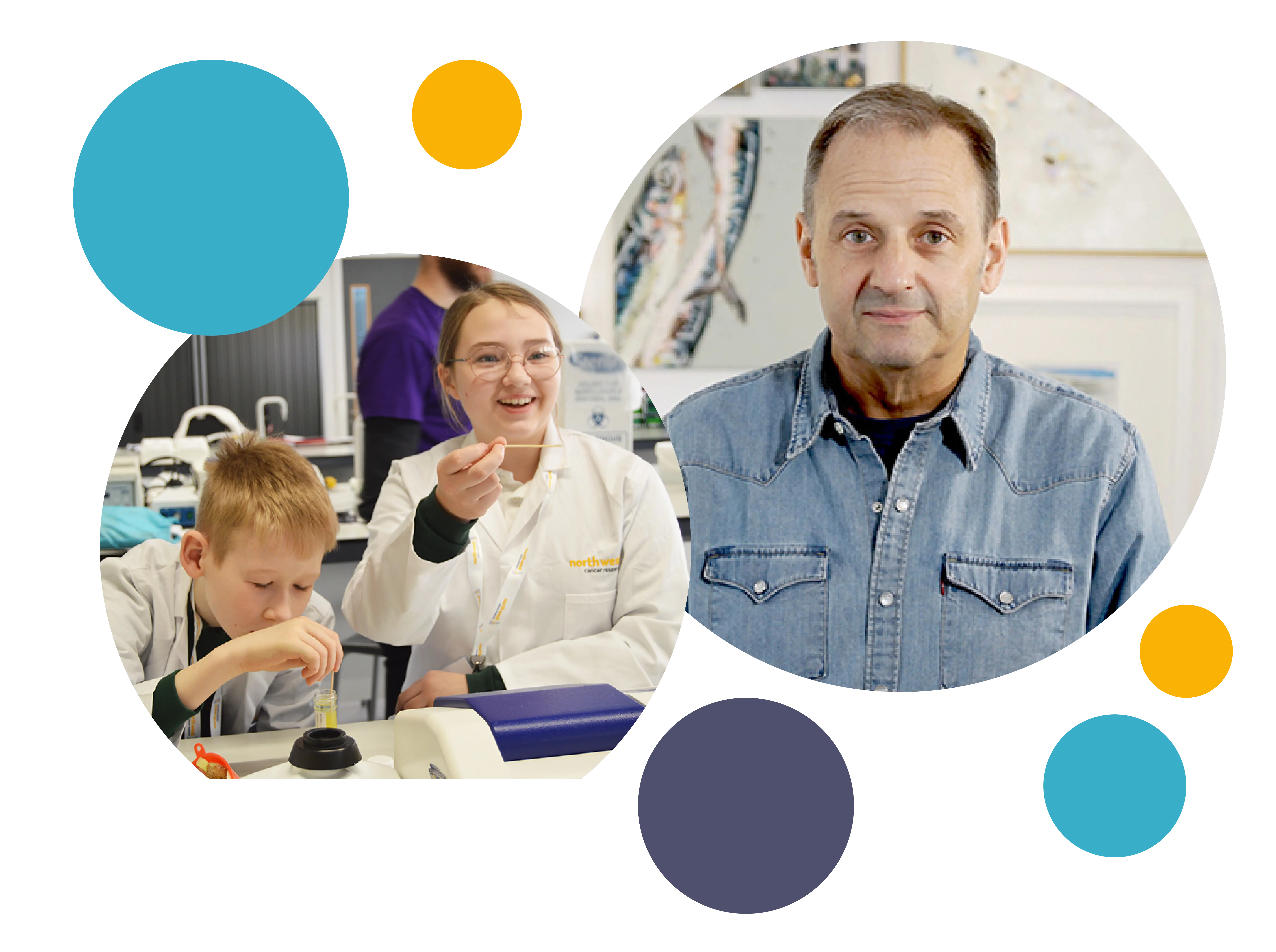 volunteer teaching school kids 