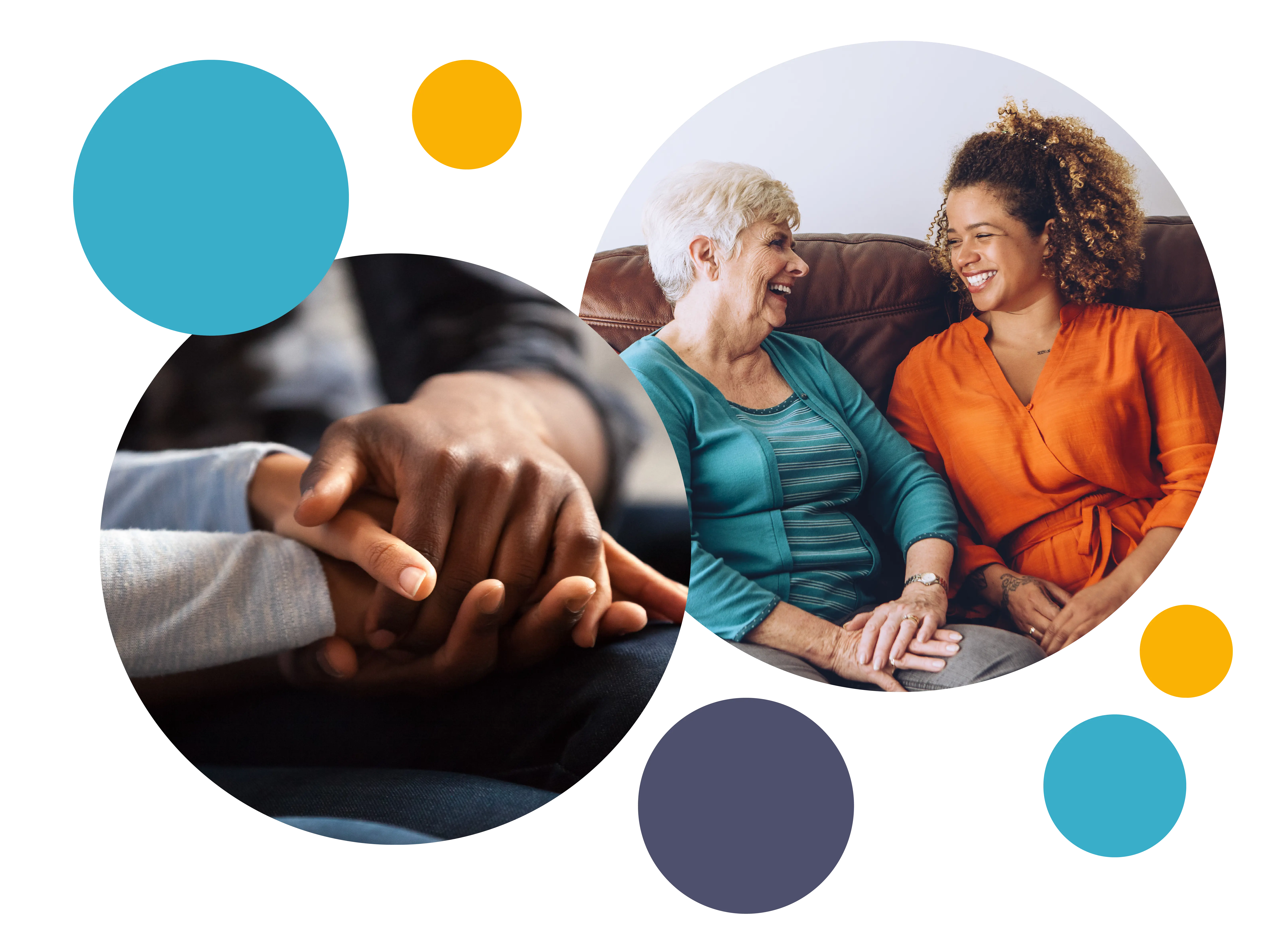 grandmother granddaughter laughing 