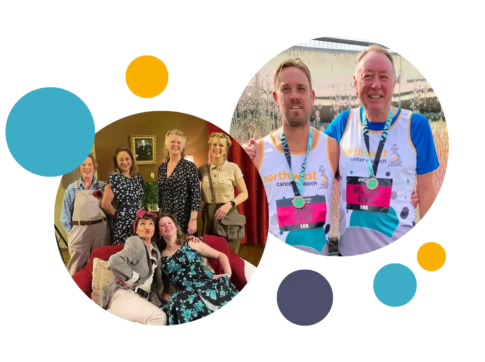 fundraising group and runners 