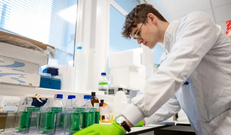 researcher in the lab