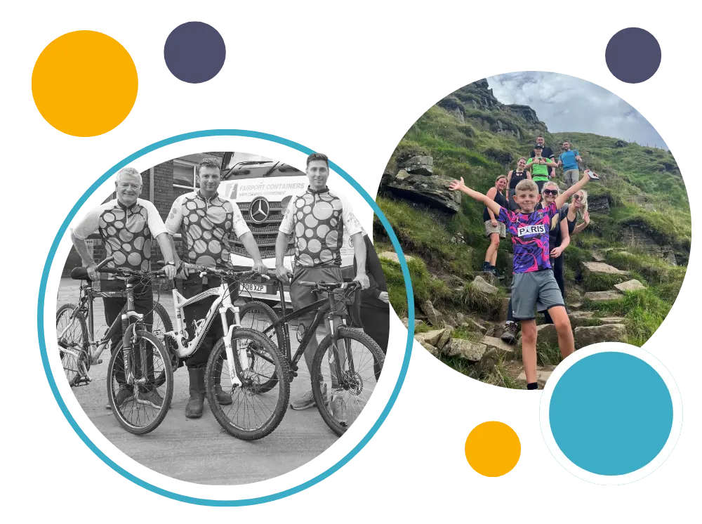 Corporate supporters Fairport Containers and Greenhalgh Kerr 